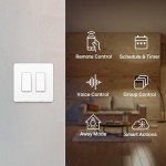 Kasa Smart 2-Gang Wi-Fi Light Switch, Works with Alexa