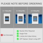 Smart WiFi Light Switch with LCD Magic Panel