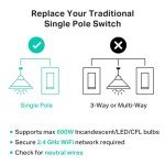 Kasa Smart 2-Gang Wi-Fi Light Switch, Works with Alexa