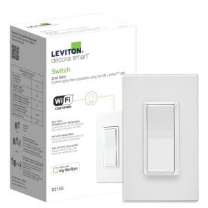 Wi-Fi Smart Switch with Matter Compatibility, White