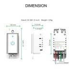 Smart WiFi Light Switch - 3 Gang, Alexa & Google Compatible