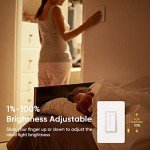 TREATLIFE Smart Dimmer Switch Set with Voice Control