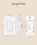 4-Pack Smart Wi-Fi Light Switch with Voice Control