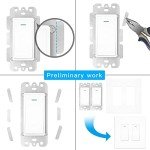 MOES WiFi Smart Light Switch with Remote Control