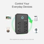 Smart Plug Outlet Extender with USB Ports and Control