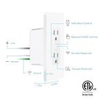 Kasa Smart Wi-Fi In-Wall Outlet with Alexa & Google