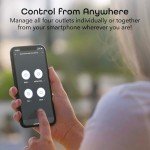 Geeni Smart Wi-Fi 4 Outlet Surge Protector