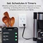 Geeni Smart Wi-Fi 4 Outlet Surge Protector