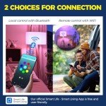 Smart LED Light Bulbs 6 Pack with Alexa/Google Home