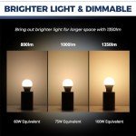 4-Pack WiFi Smart Light Bulbs with Color Change