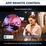 4-Pack WiFi Smart Light Bulbs with Color Change