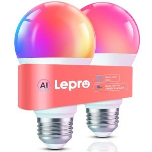 Smart LED Bulbs with AI, WiFi & Bluetooth