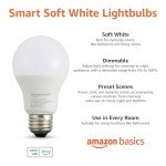 Smart A19 LED Light Bulb, Works with Alexa