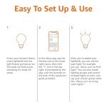 Smart A19 LED Light Bulb, Works with Alexa