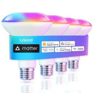 Smart Color-Changing LED Light Bulbs - 4 Pack