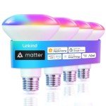 Smart Color-Changing LED Light Bulbs - 4 Pack