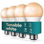 Smart Dimmable LED Light Bulbs with Voice Control
