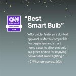 Smart WiFi Light Bulbs with 16M Colors (2-Pack)