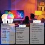 UCB Bluetooth Smart LED Light Bulbs - 4 Pack