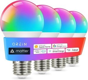 OREiN Smart Color Changing Light Bulbs - 4 Pack