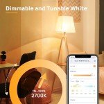 Smart RGBTW WiFi Light Bulbs - 4 Pack