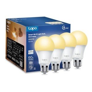 Smart LED Light Bulbs, Dimmable, 4-Pack