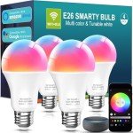 Smart WiFi LED Light Bulbs with Music Sync