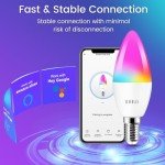 Smart Color-Changing LED Candelabra Bulbs, 4 Pack