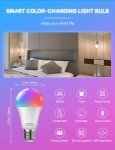 Smart Color Changing LED Bulbs with Remote - 4 Pack