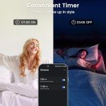 Smart Color-Changing LED Candelabra Bulbs, 4 Pack