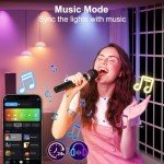 Smart WiFi LED Light Bulbs with Music Sync