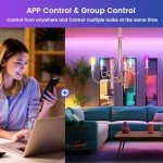 Smart Color-Changing LED Candelabra Bulbs, 4 Pack