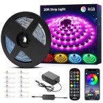 RGB Smart LED Strip Lights Kit - 20ft