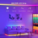 RGB Smart LED Strip Lights Kit - 20ft