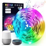 50ft Smart WiFi LED Strip Lights with App Control