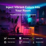 200 FT Smart LED Strip Lights with Bluetooth Control