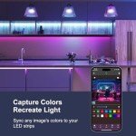 200 FT Smart LED Strip Lights with Bluetooth Control