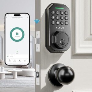 Smart Wi-Fi Keyless Entry Door Lock with Handle