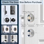 Ulecoce Keyless Fingerprint Deadbolt with Handle