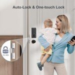 Ulecoce Keyless Fingerprint Deadbolt with Handle