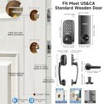 WiFi Smart Door Lock with Keypad and Fingerprint