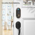 Smart Keyless Entry Lock with Fingerprint & Bluetooth