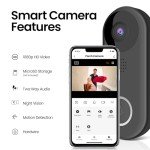 Feit Electric WiFi Doorbell Camera with Two-Way Audio