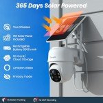 Wireless 2K Solar Outdoor Security Camera 2-Pack