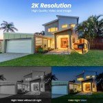 Wireless 2K Solar Outdoor Security Camera 2-Pack