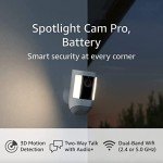 Ring Spotlight Cam Pro - Battery, 3D Motion Detection