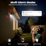 Wireless 2K Solar Outdoor Security Camera 2-Pack