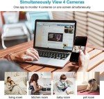 Litokam 2K WiFi Indoor Security Camera - 4 Pack