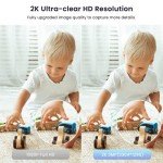 Galayou 2K Indoor Security Cameras with Two-Way Audio