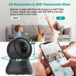 4-Pack Septekon 2K Indoor Security Cameras